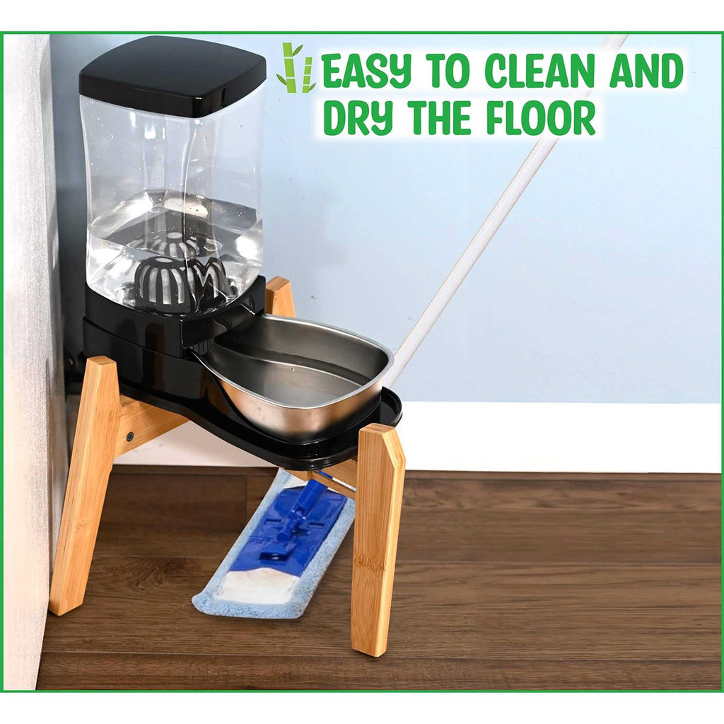 Dog Water and Food Dispensers Stand U6556