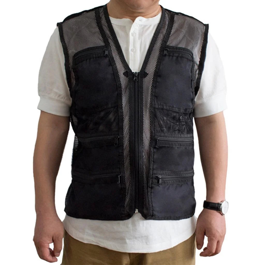 Mesh Breathable Fishing Photography Travel Waistcoat Jacket Z237605