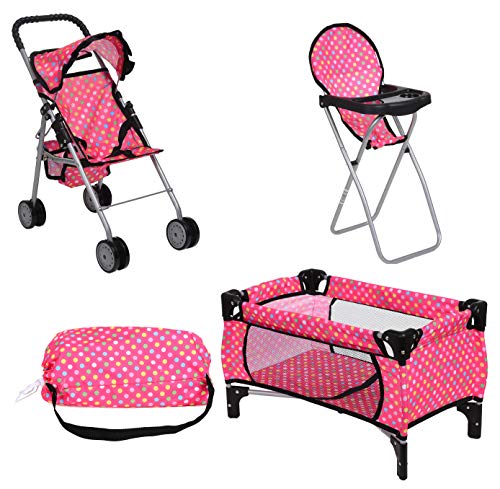 Doll 3 Piece Play Set Baby Doll Accessories I816