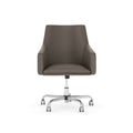 Washed Gray Leather Box Chair C141064