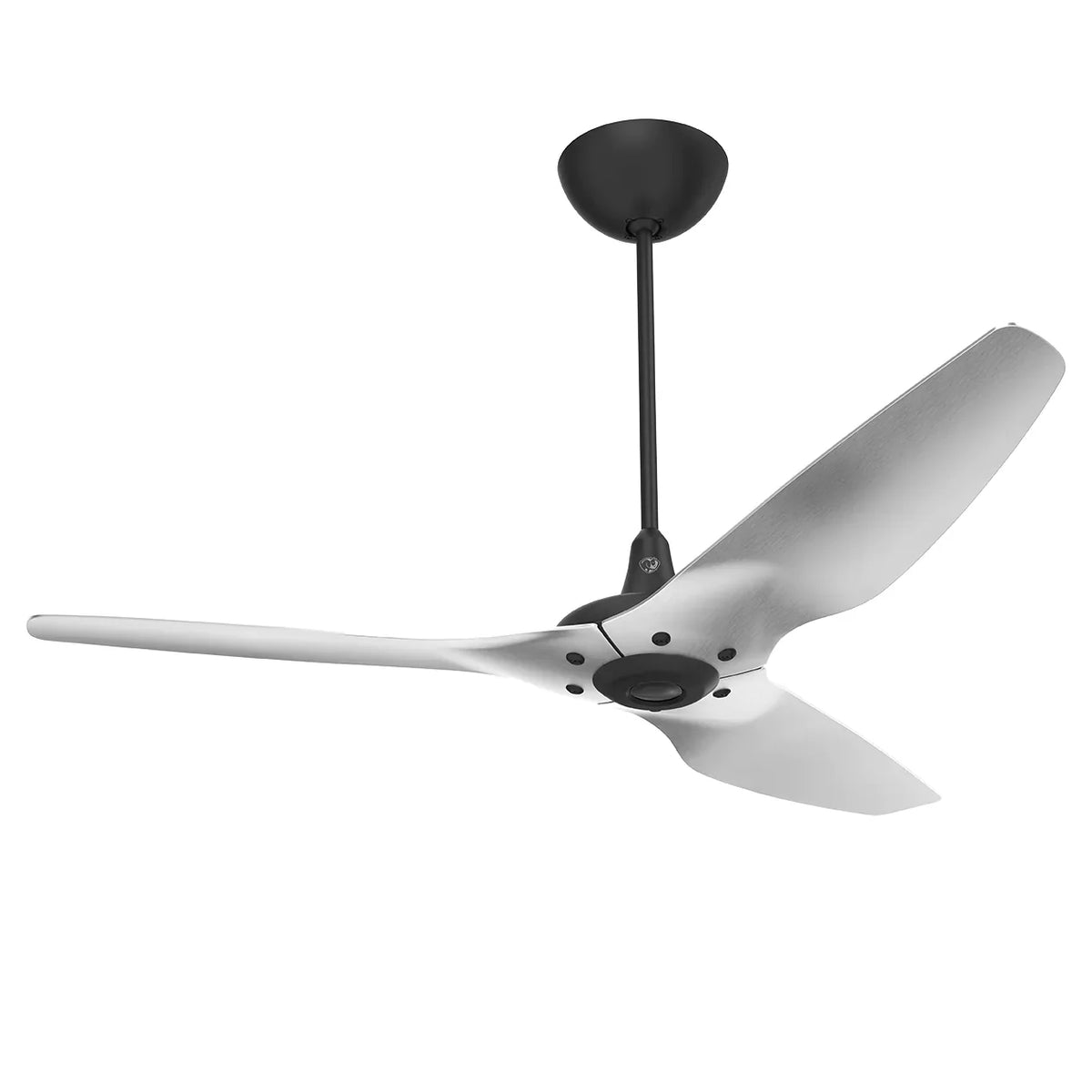60 Ceiling Fan with Brushed Aluminum Blades and Black Finish T2922