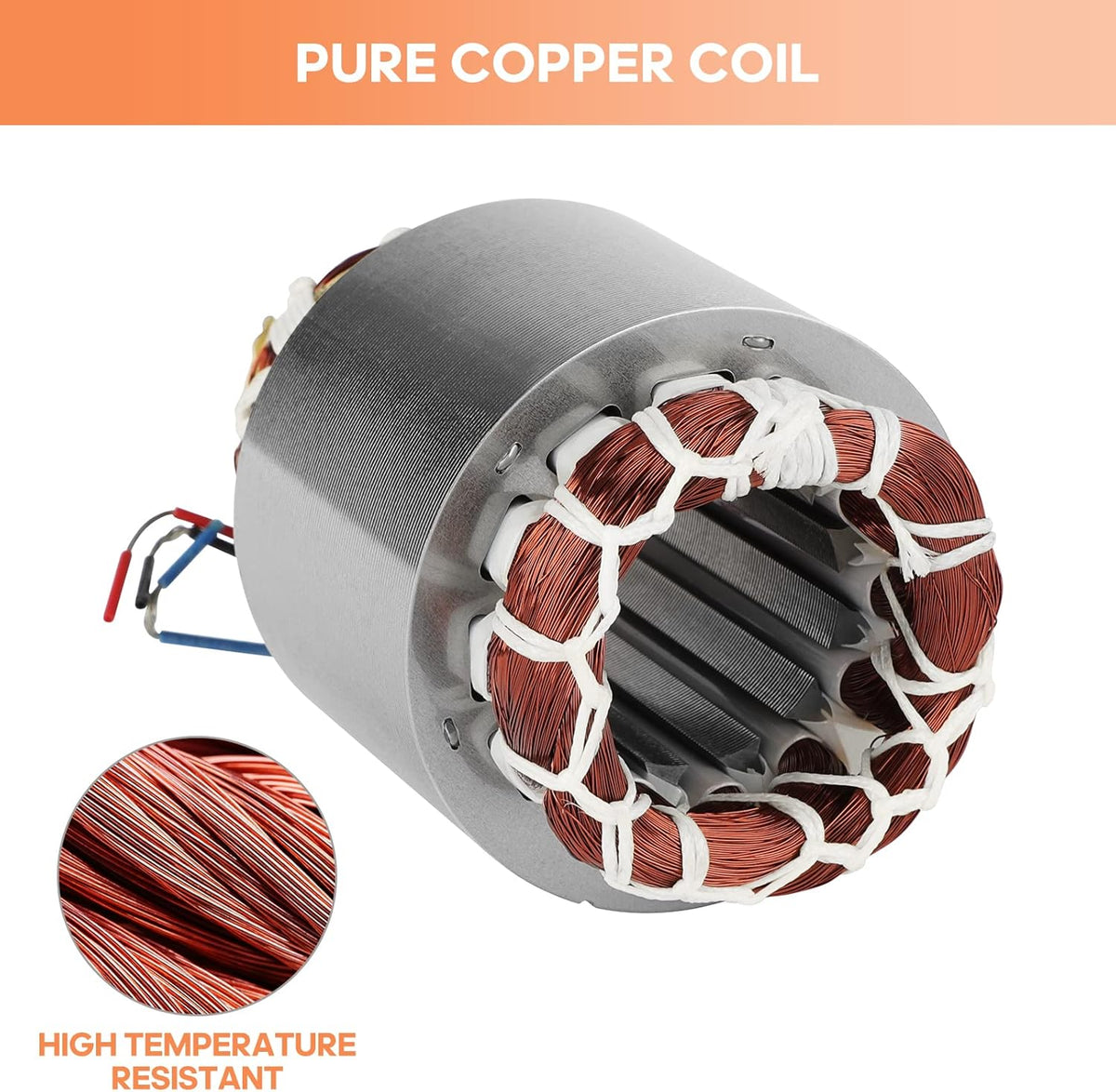 70W Concrete Vibrator Vibration Motor Single Phase AC 110V 3600RPM Aluminum Alloy Case Pack of 2 M392