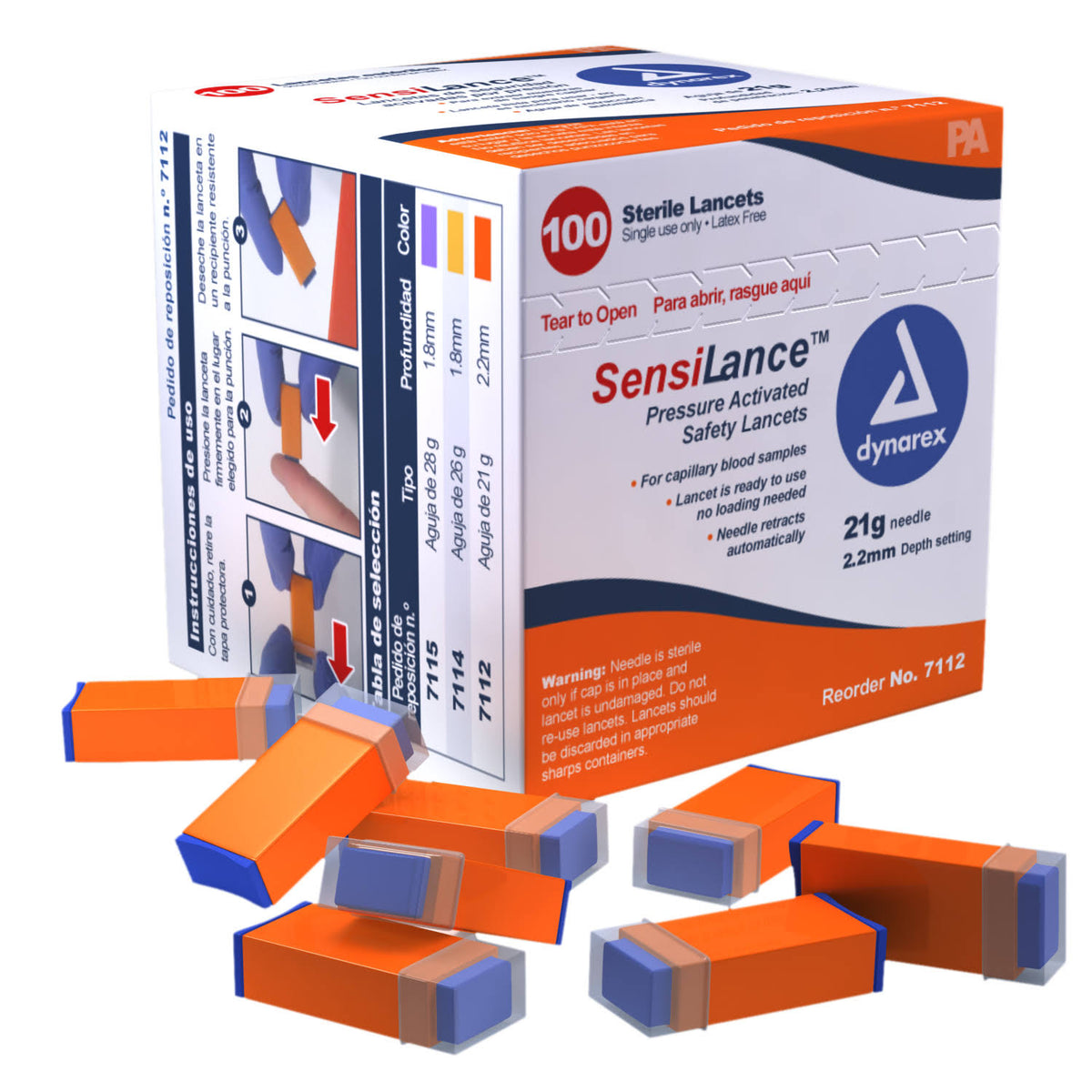 Safety Lancets Press Activated 21g D702216