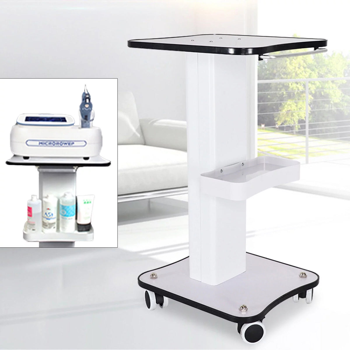 Beauty Trolley Rolling Cart 13.4"X14.96"X27.2" G54999
