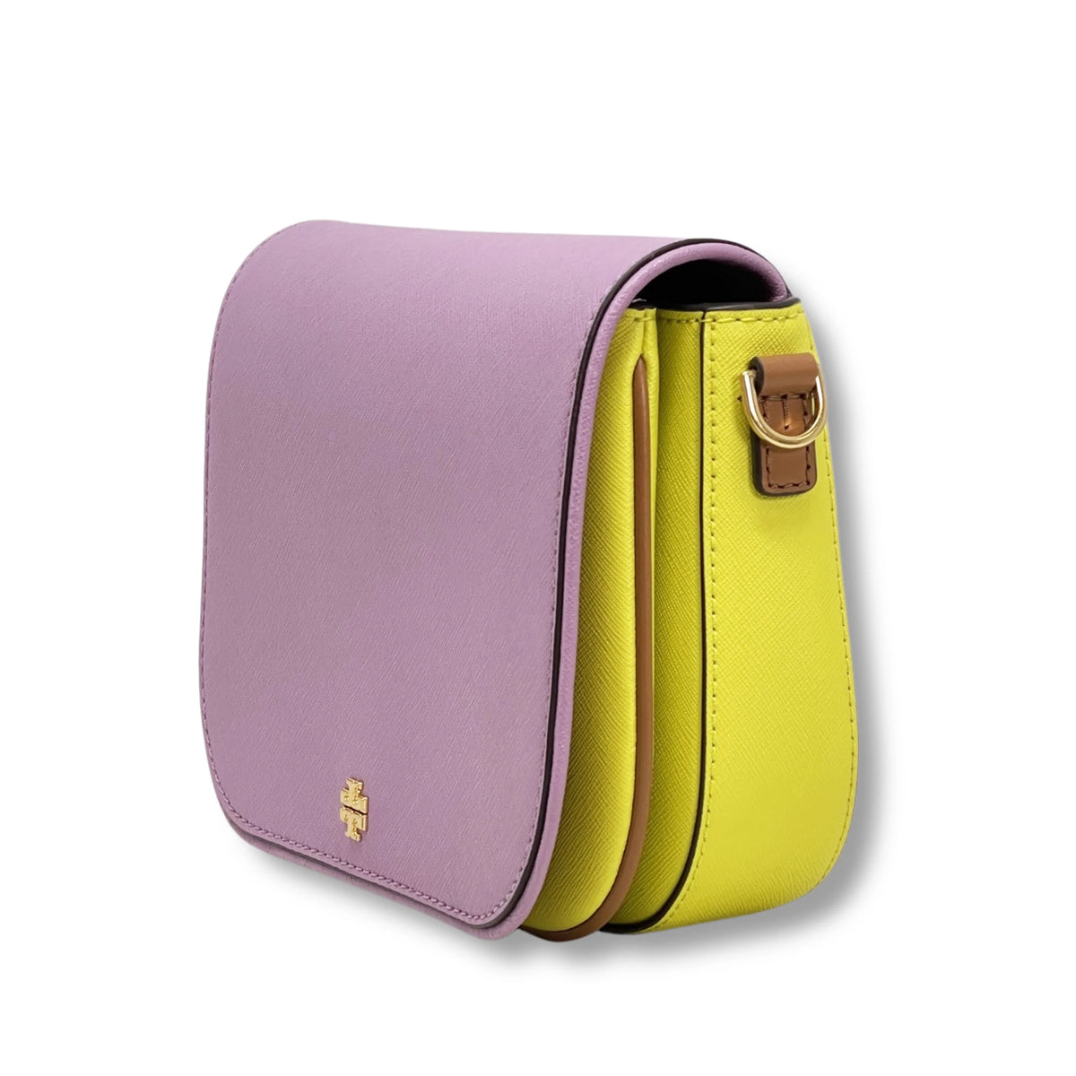 Color-Block Leather Crossbody Bag S108067