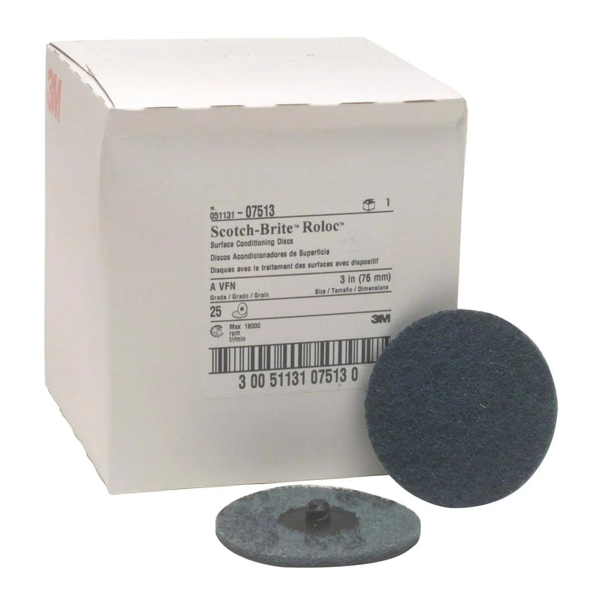 3M 07513 Scotch-brite Roloc Surface Conditioning Disc 3x22 I288435