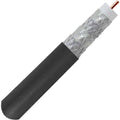 RG6 18AWG Quad Shielded Coaxial Cable, Black, 1000 ft B32584