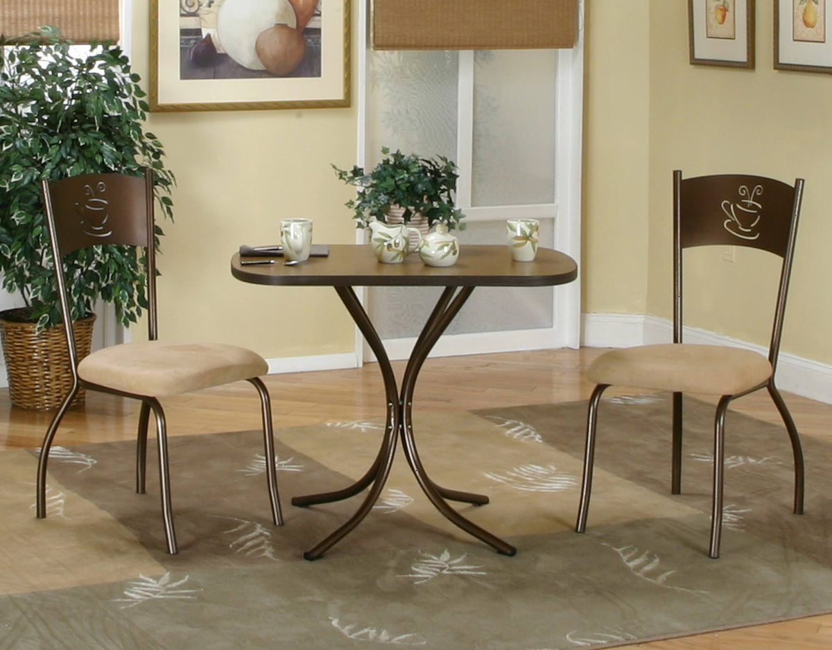 3 Piece Dining Set Cappuccino O627455