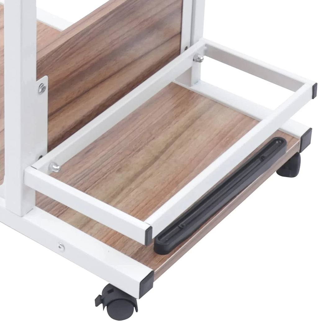Adjustable Side End Table with Wheels Z5041