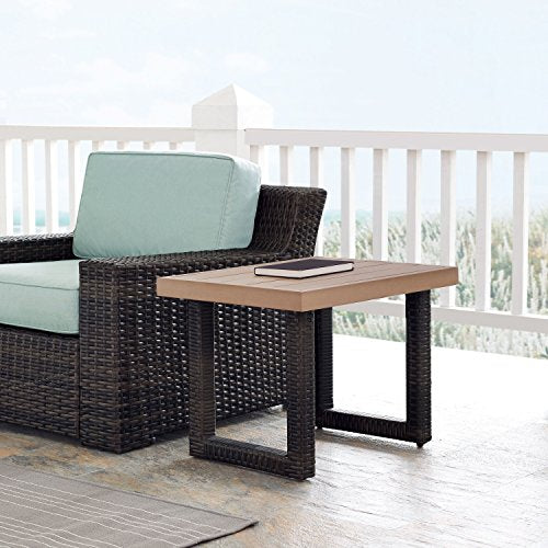 Brown Outdoor Wicker Side Table K203
