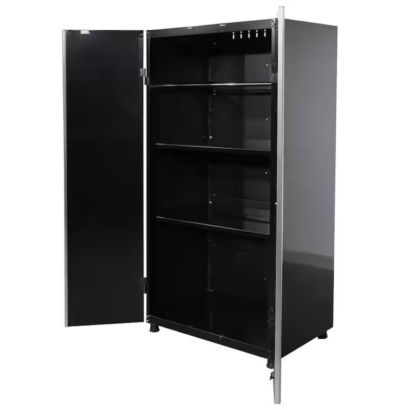24-Gauge Steel Garage Gear Cabinet in Black Y384791