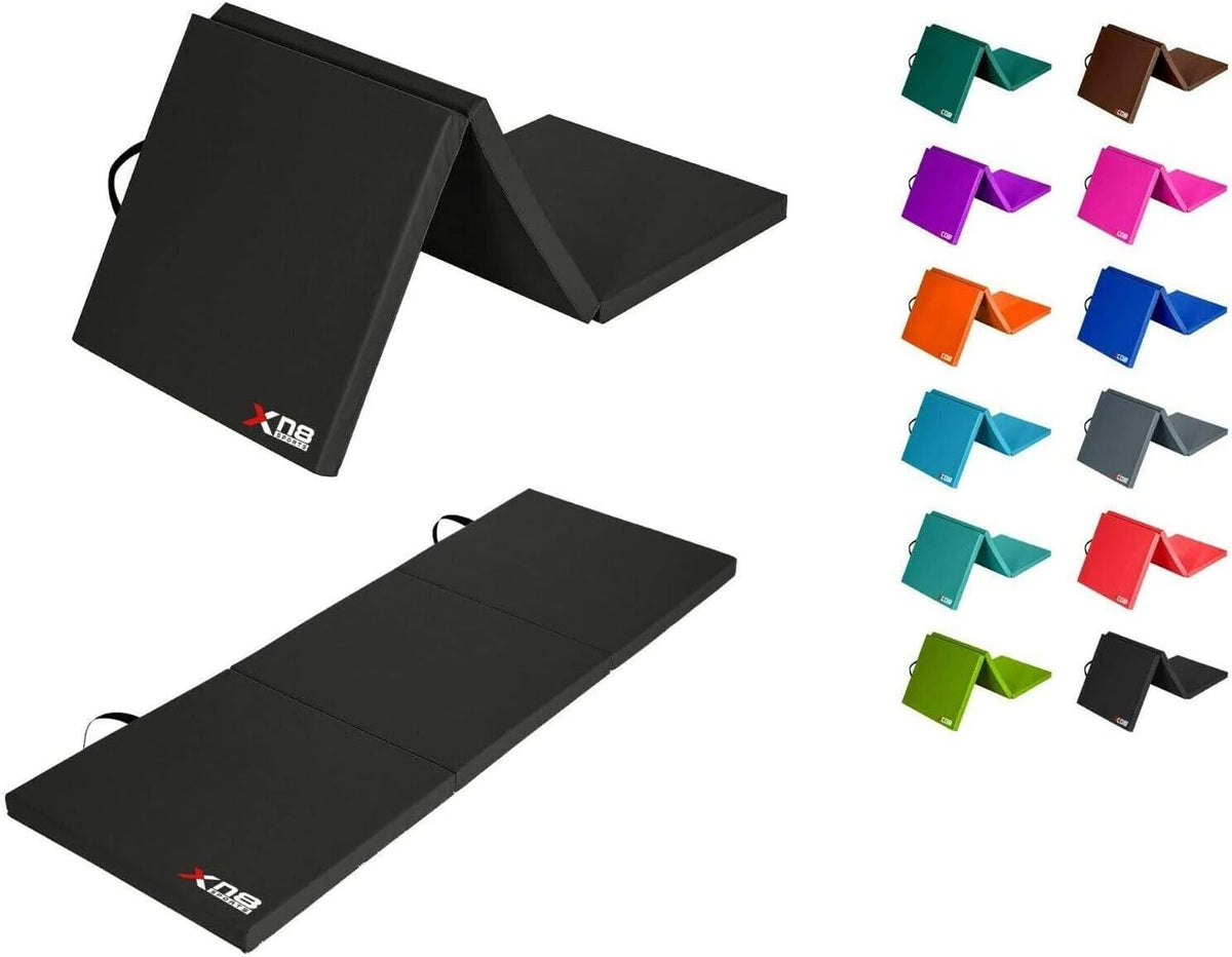 Tri-Fold Folding 2.4 Thick Exercise Mat with Carrying Handles Q363247