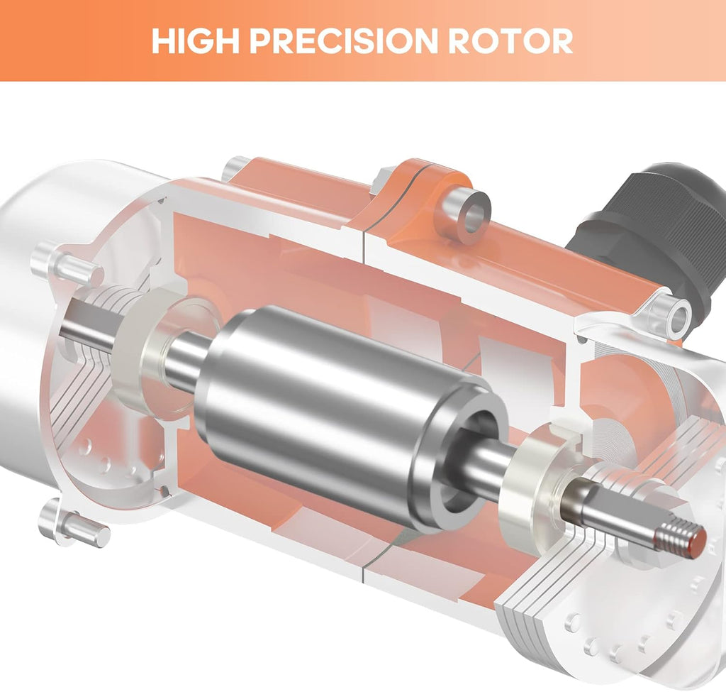 70W Concrete Vibrator Vibration Motor Single Phase AC 110V 3600RPM Aluminum Alloy Case Pack of 2 M392