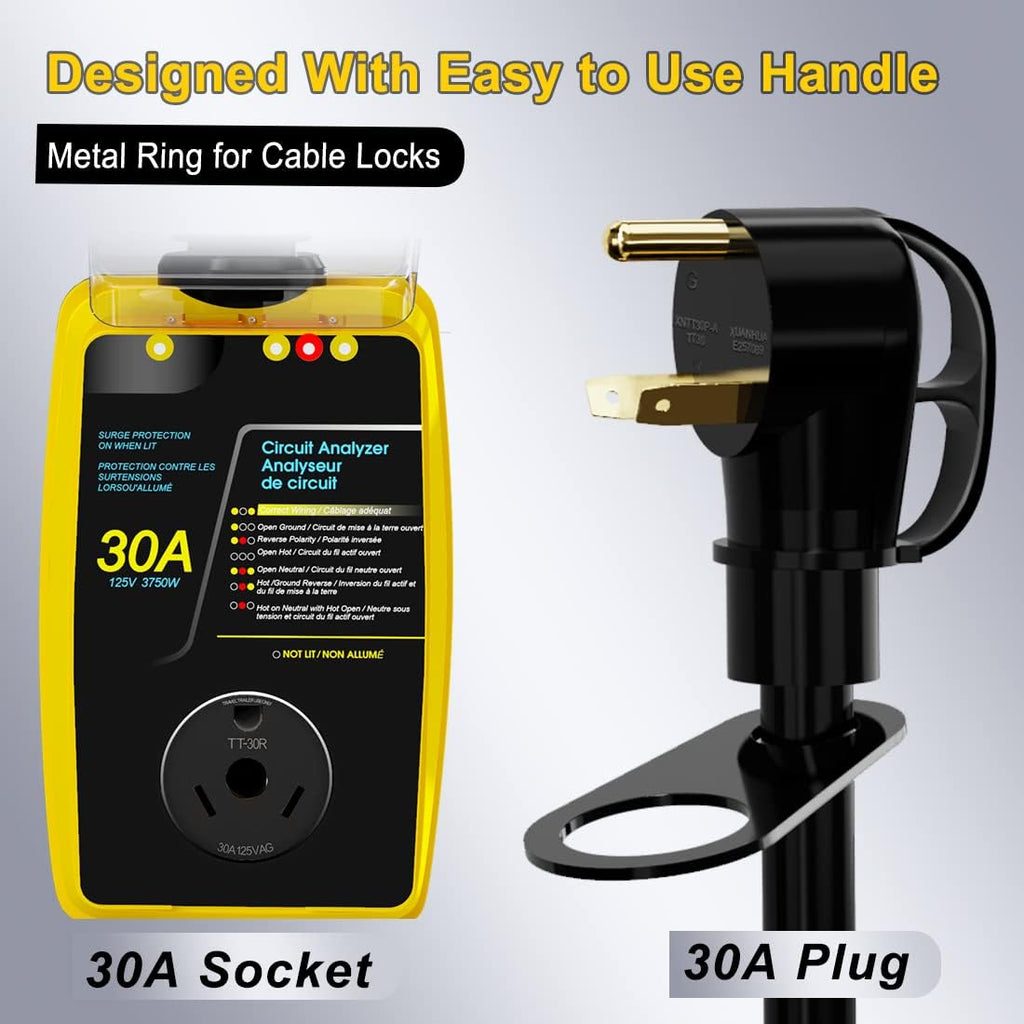30 Amp RV Surge Protector with Waterproof Cover T3675
