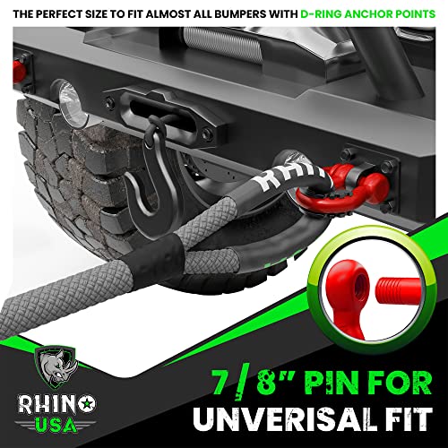 Black 3/4" Clevis D Ring Shackles 2-Pack V295