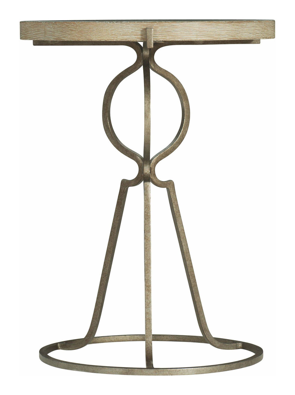 Rustic Patina Sand Round End Table A6443