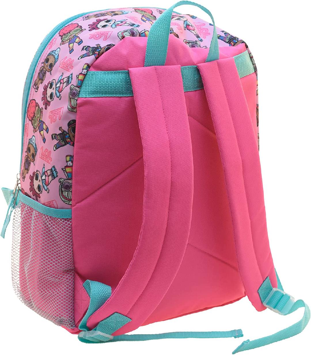 4 Piece Sequin Backpack Set with Lunch Bag, Pink M569