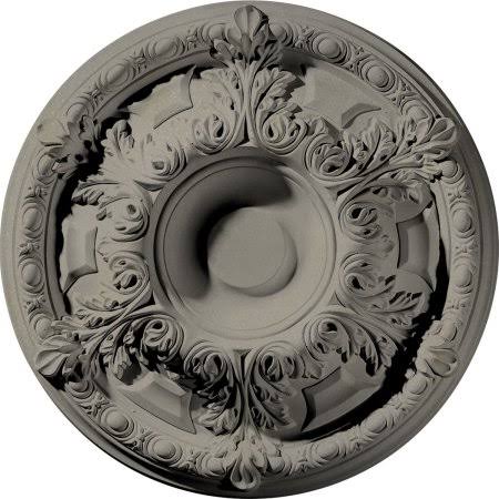 19 inch x 1 1/2 inch Hand-Painted Flash Gold Ceiling Medallion J639
