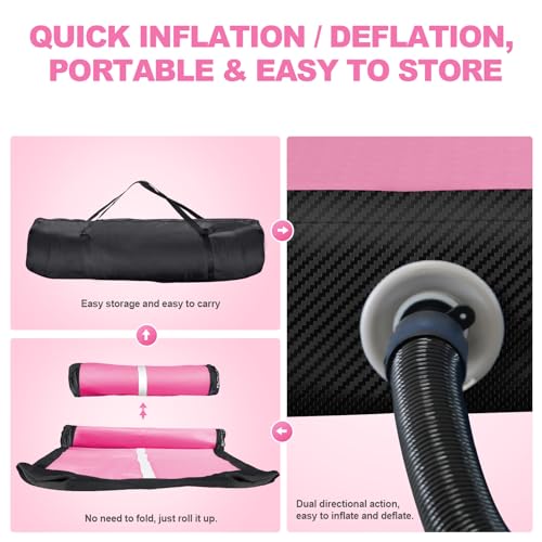 Inflatable Air Gymnastics Mat 4/8 inches Thickness with Pump B965421