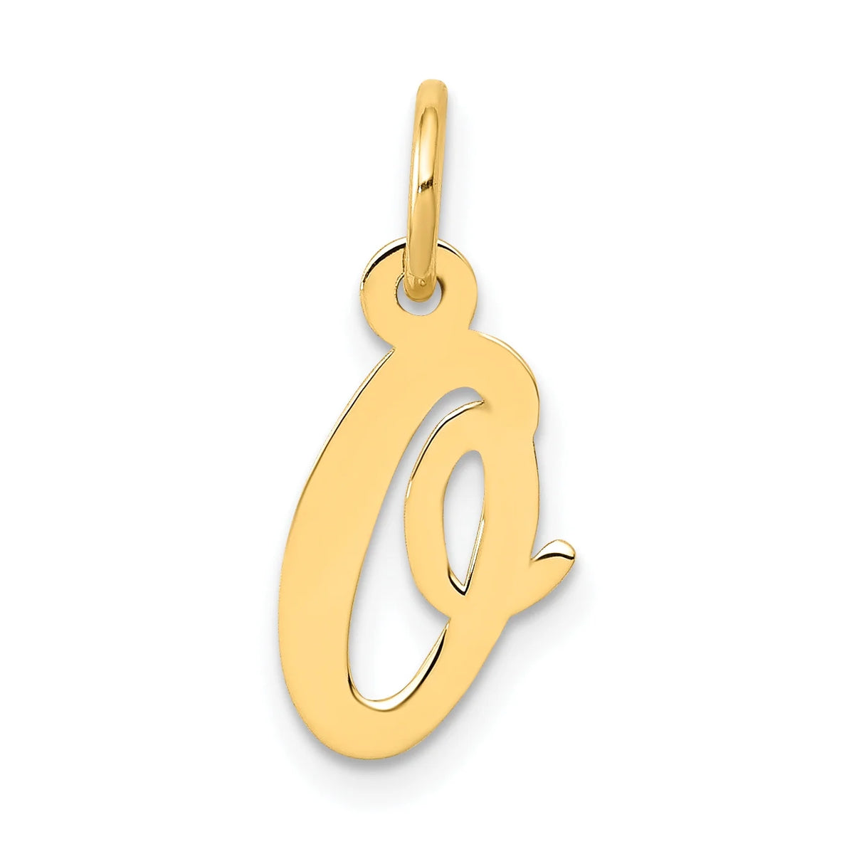 14K Yellow Gold Initial Pendant Charm W20910