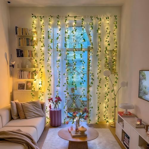 200 LED Artificial Ivy Leaf Fairy Lights with Remote D374961