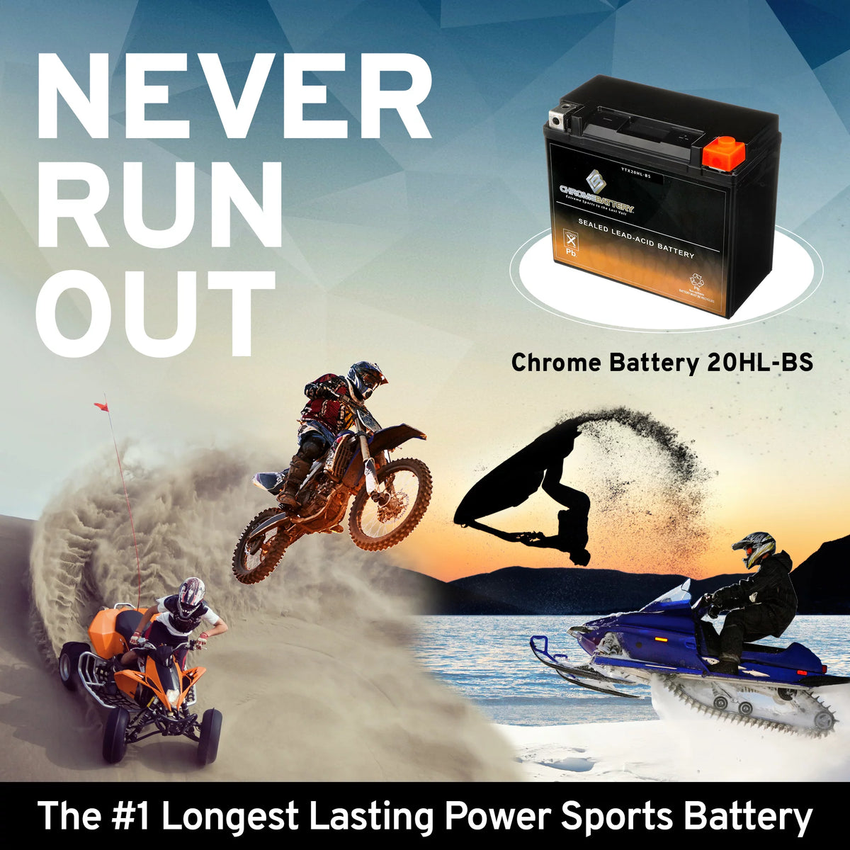 12 Volts 18 Ah 310 Cca Sealed AGM Motorcycle Battery B81018
