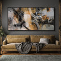 Orange Gray Yellow Abstract Canvas Wall Art 24×48IN H978792