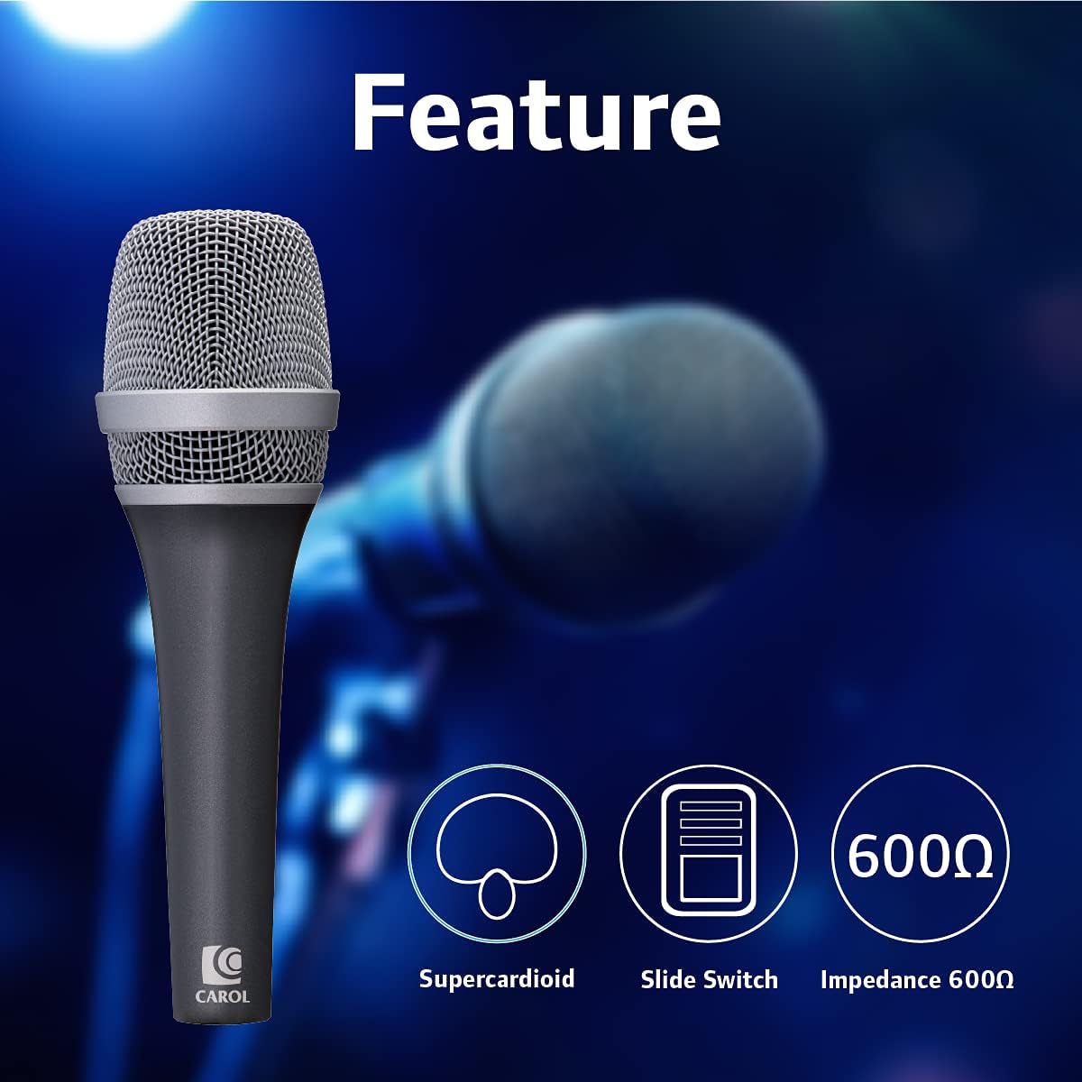 Dynamic Microphone Vocal with Super-Cardiod Unidirectional Black D841882