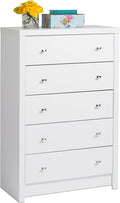 White 5-Drawer Chest B853204