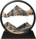 Moving Sand Art Picture Round Glass 3D Deep Sea 7 Inch Pack of 2 A287
