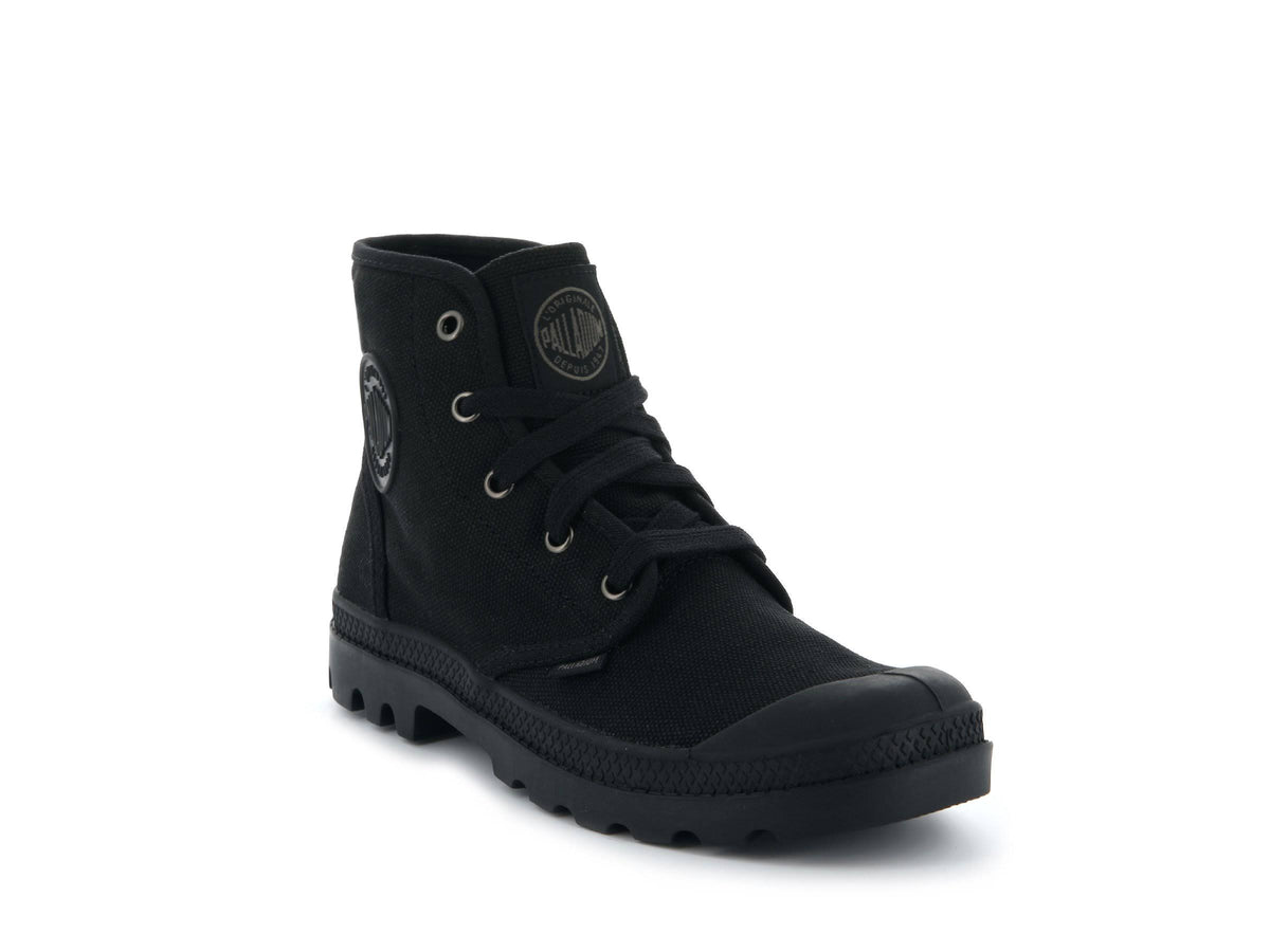 Black Canvas Boots W24225