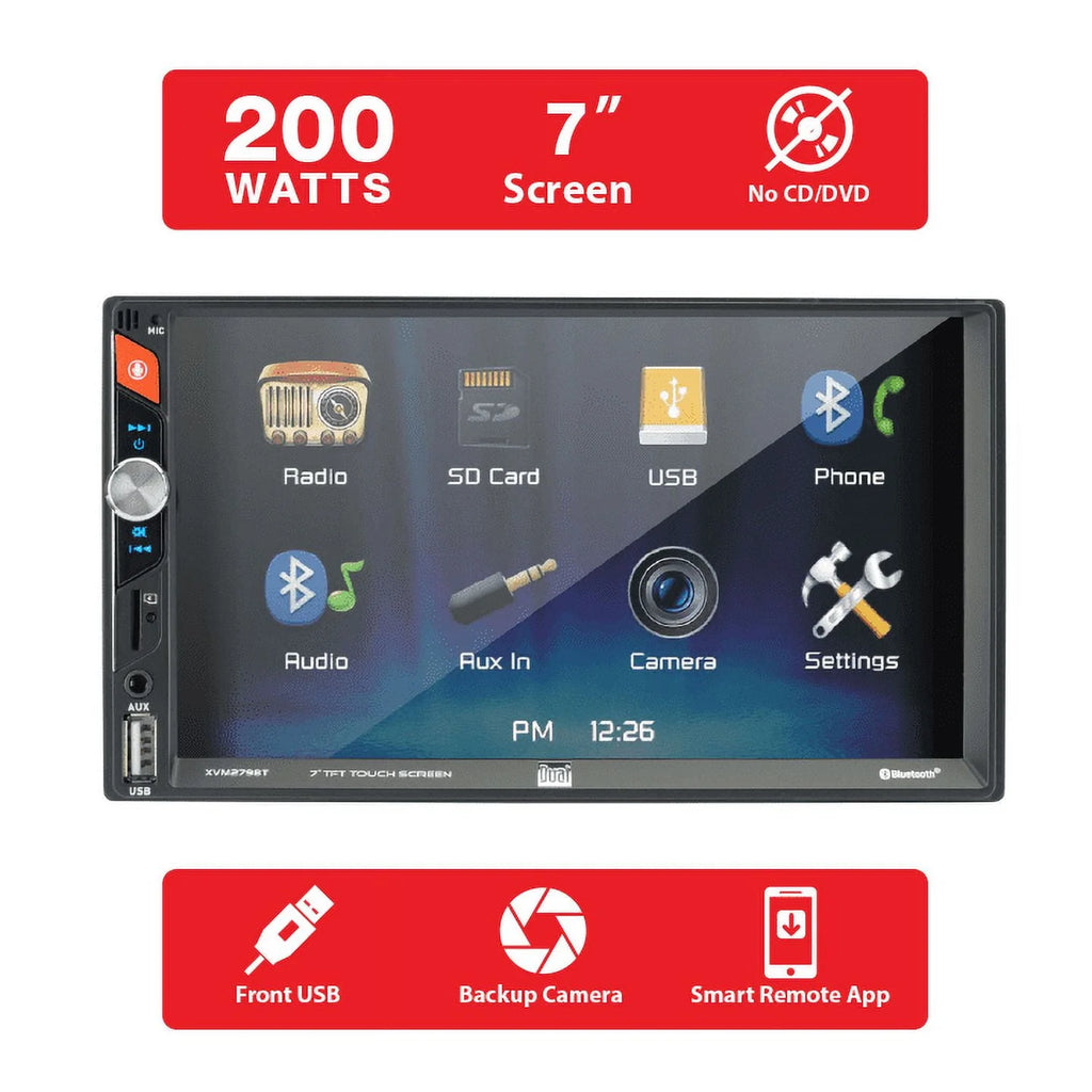 7 inch Double DIN Car Stereo with LED Touch Screen J16281