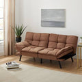 Camel Faux Suede Memory Foam Futon J997