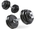 40 lb Adjustable Cast Iron Dumbbell Set with Case T825