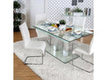 5 Pc Glass Dining Room Set H3181