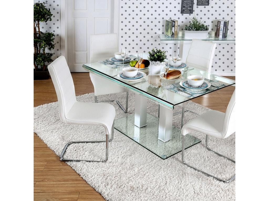 5 Pc Glass Dining Room Set H3181