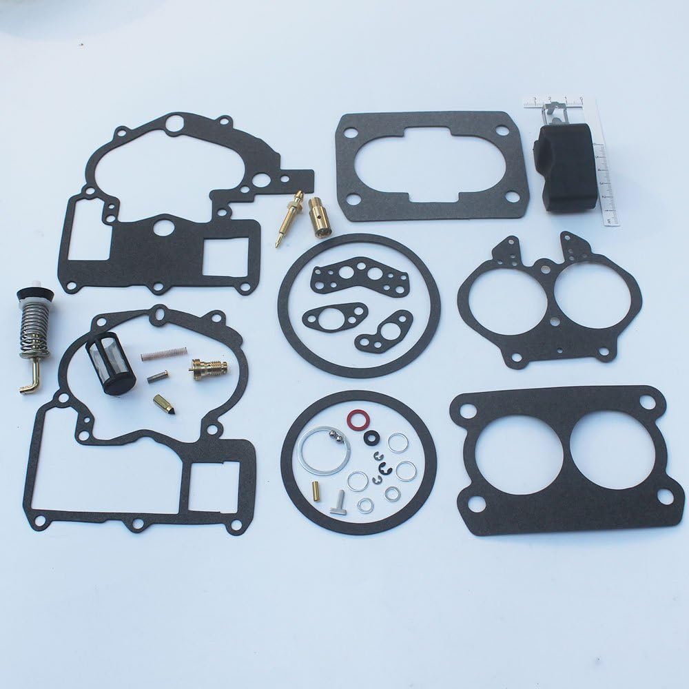 Carburetor Repair Rebuild Kit for 2 Barrel Rochester Carburetor with Float C581