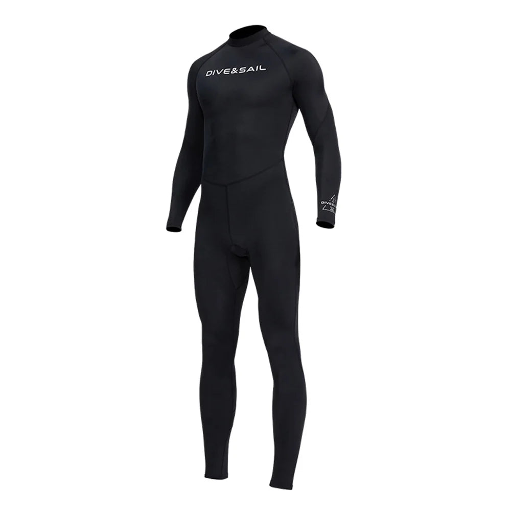 Men One Piece Swimsuit Long Sleeve Surf Suit K6435