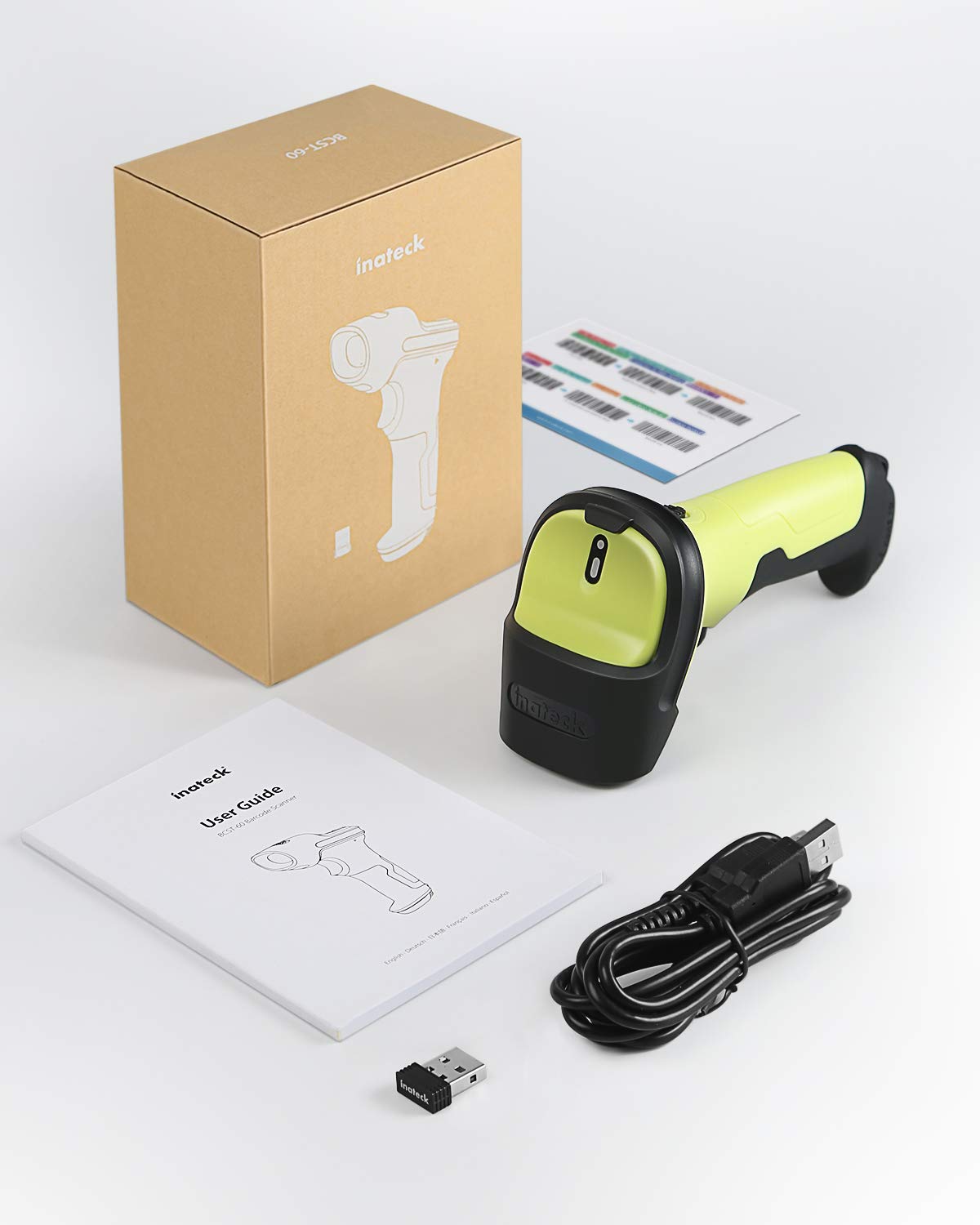 Wireless Barcode Scanner, 2600mAh Battery, 35M Range, Pack of 2 W22480