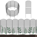 Mesh Decorative Garden Fence 10 Pack, 38.5in x 10ft Rustproof Metal Wire Panel C137666