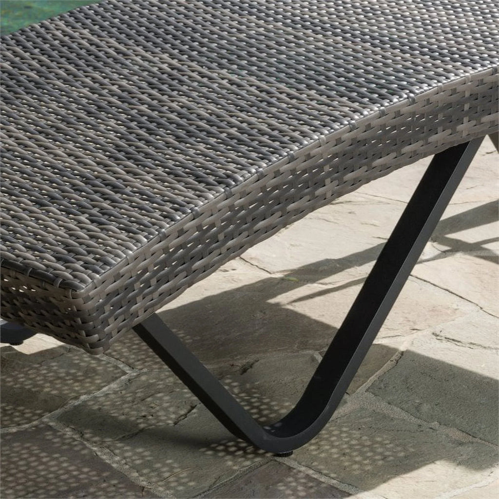 Grey Single Chaise Lounger N2687