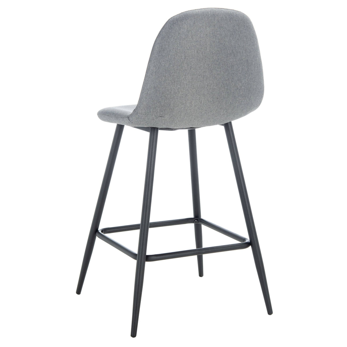 Dark Grey & Natural Counter Stool S753457