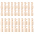 50pcs Unfinished Wooden Peg Dolls L137
