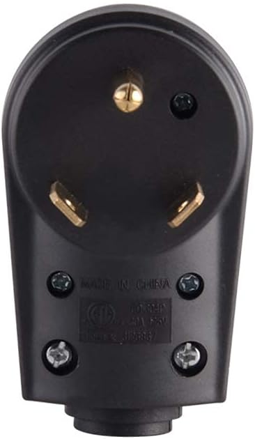 30 Amp RV Plug Male Replacement 3 Prong Electrical Power Connector Pack of 2 N6619