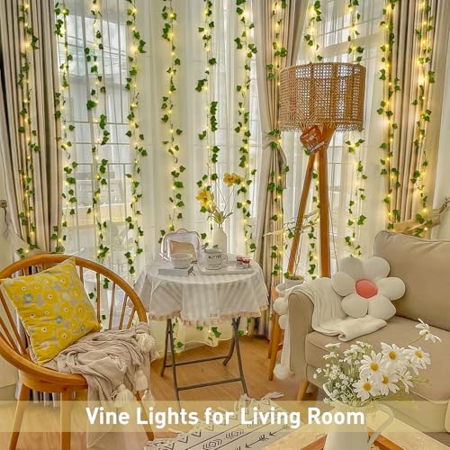 200 LED Artificial Ivy Leaf Fairy Lights with Remote D374961