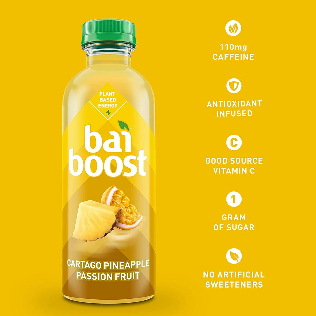 Pineapple Passionfruit Antioxidant Infused Beverage, 18 Fl Oz Bottle (Pack of 12) I4620