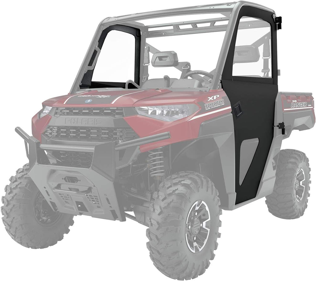 Black Canvas Zip Front Doors for Polaris Ranger XP 1000 / Crew D54970