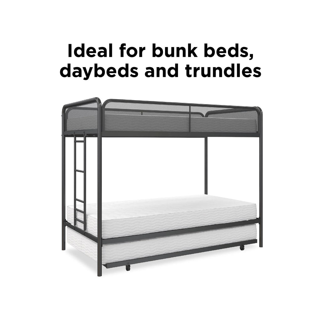 6 Inch Polyester Fill Mattress, Twin Size Y90881