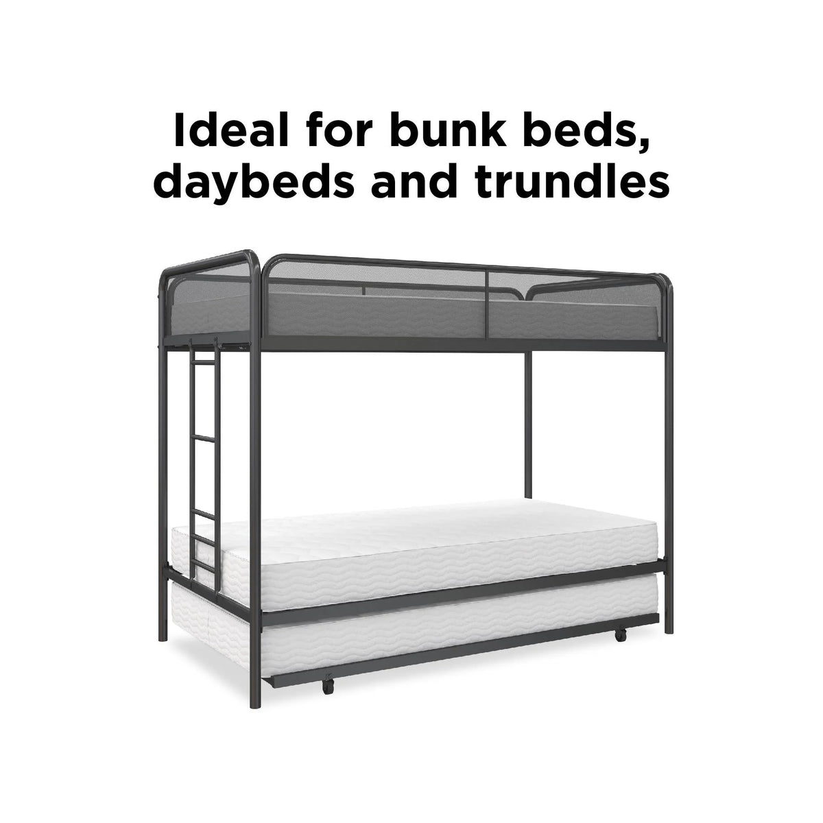 6 Inch Polyester Fill Mattress, Twin Size Y90881