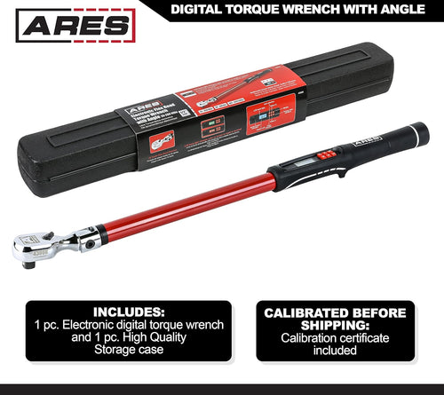 1/2-Inch Drive Flex Head Electronic Digital Torque and Torque Angle Wrench, 25-250 ft/lbs B7681